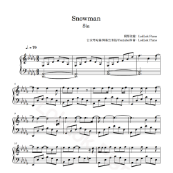 Snowman Piano Sheet Music